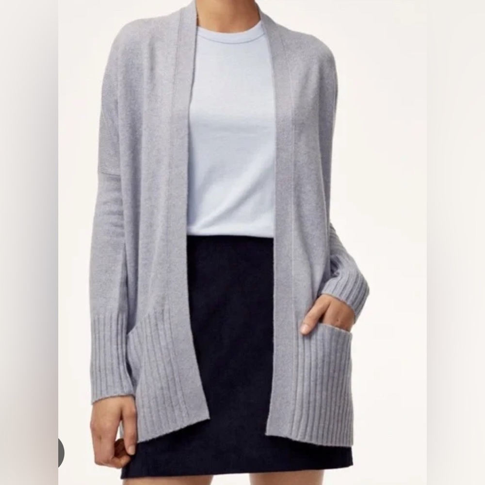 Aritzia Talula Charcoal Lenox Cardigan